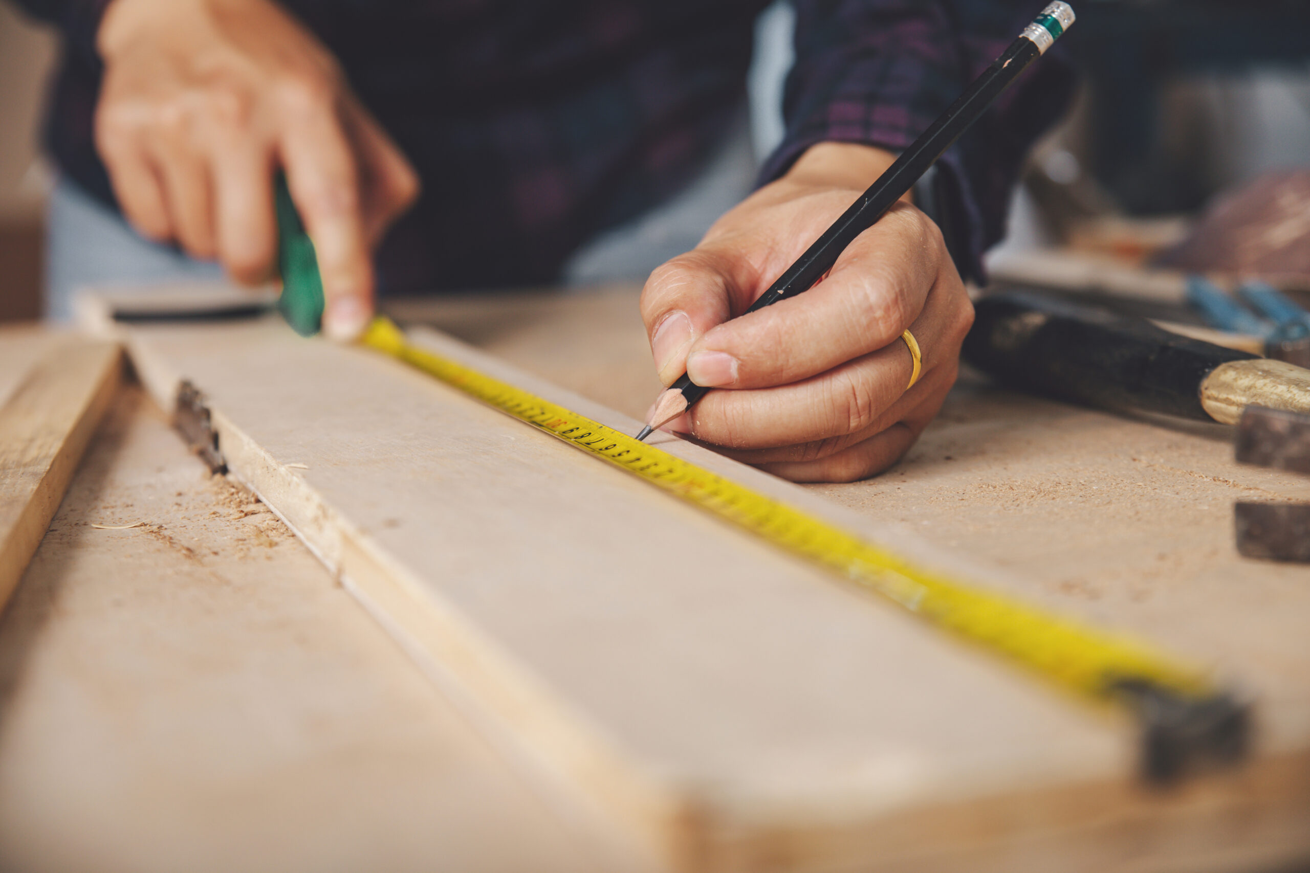 熟練の大工技術で仕上がりの美しさにこだわる